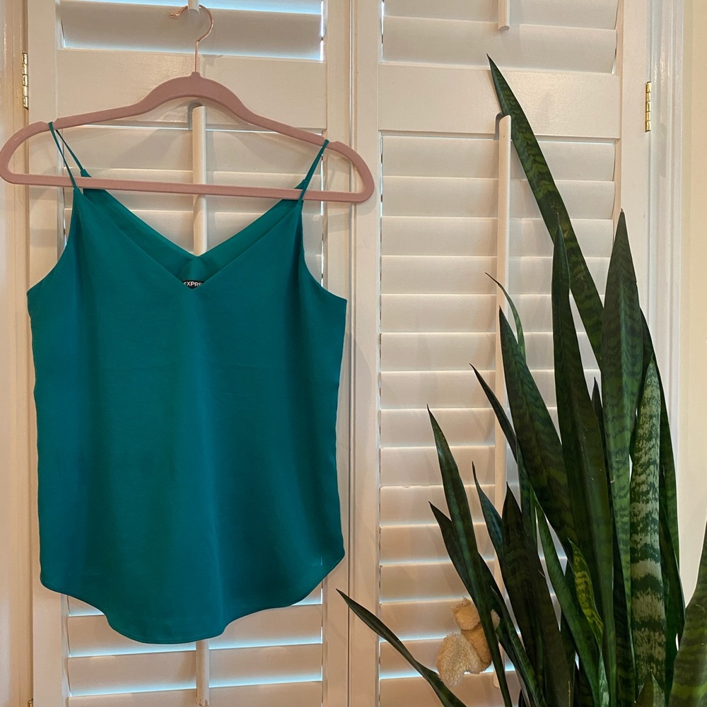 Silky teal camisole